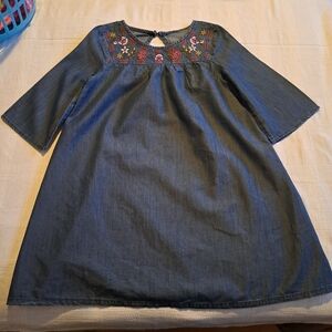 Crazy 8 girls size 10/12 or Large chambray tunic, new